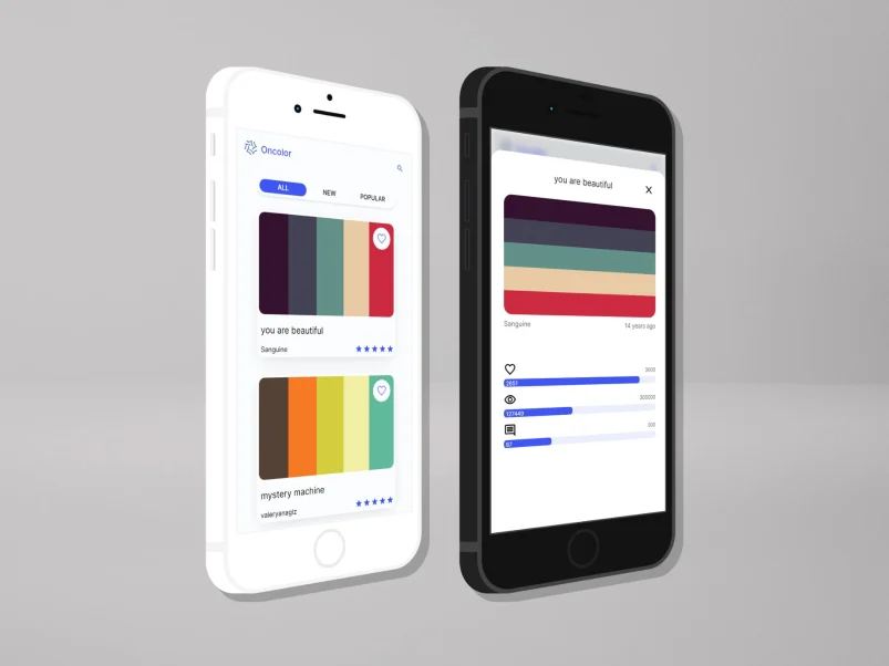 2 Mobile Screens Oncolor