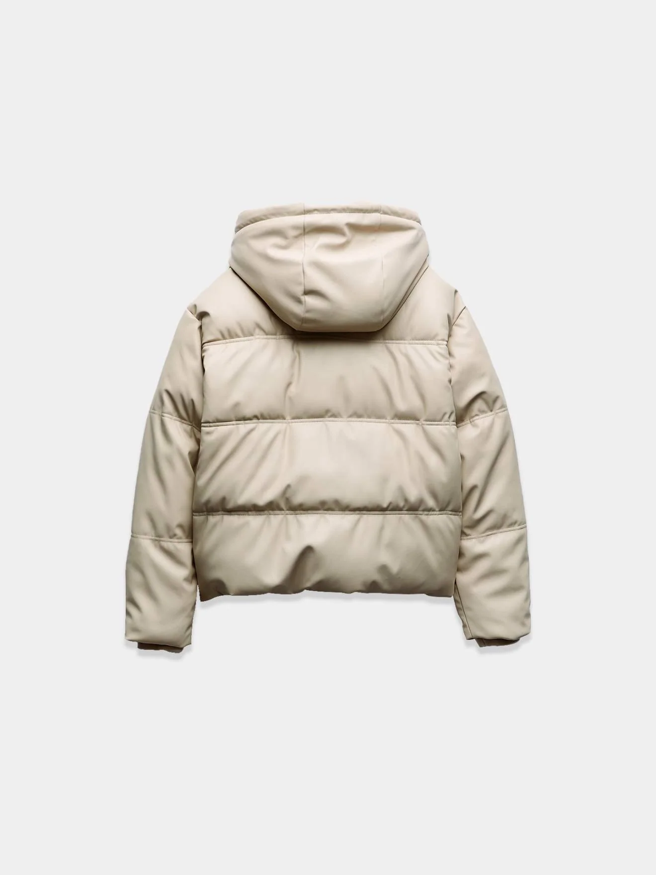 Offwhite Leather Puffer Jacket