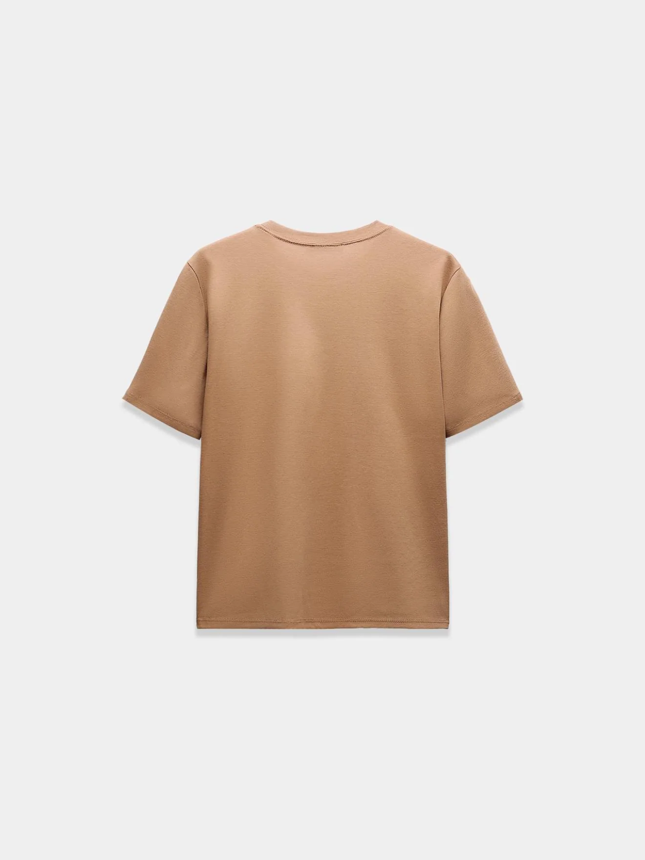 Beige Basic Essential T-Shirt