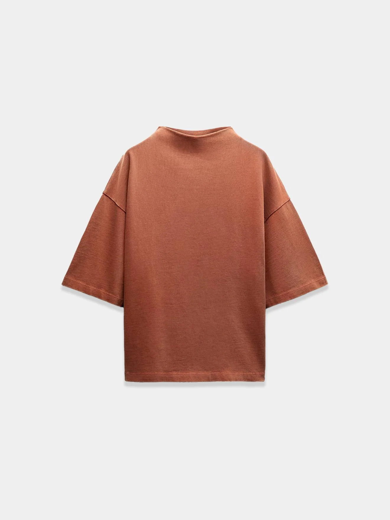 Orange Relaxed Cotton Tee