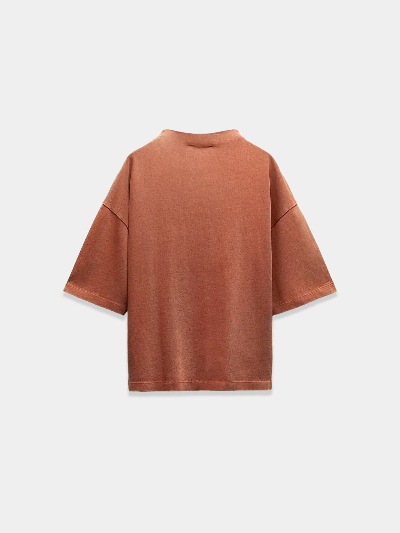 Orange Relaxed Cotton Tee