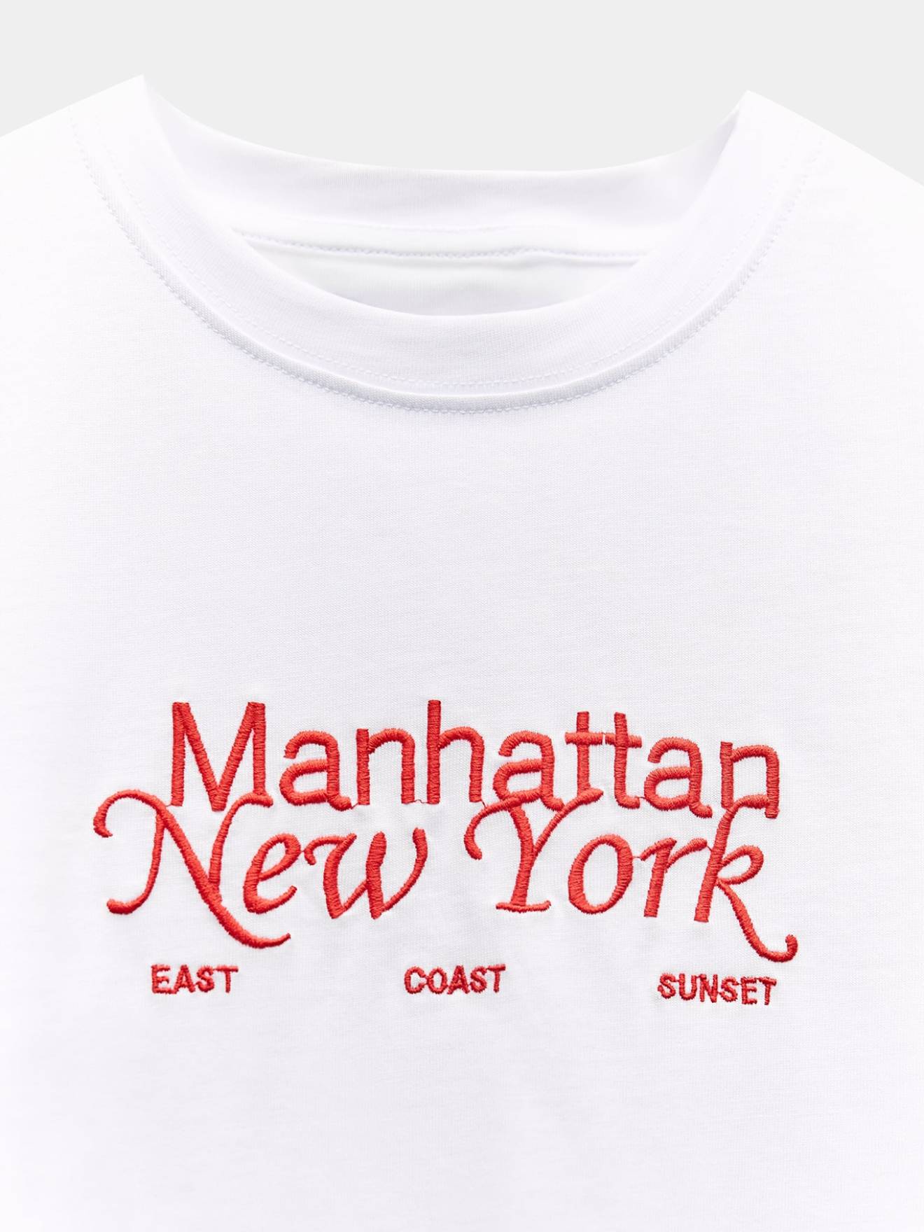 White Printed T-Shirt (Manhattan)