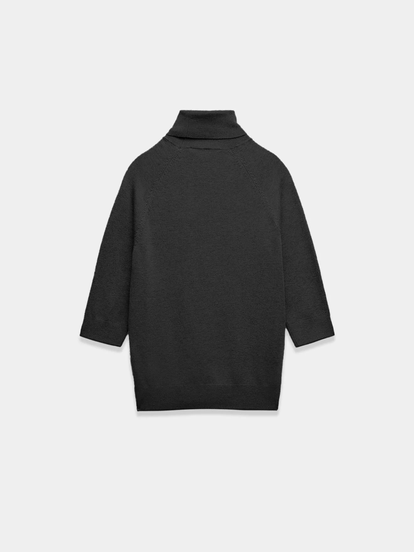 Black Short Sleeve Turtleneck