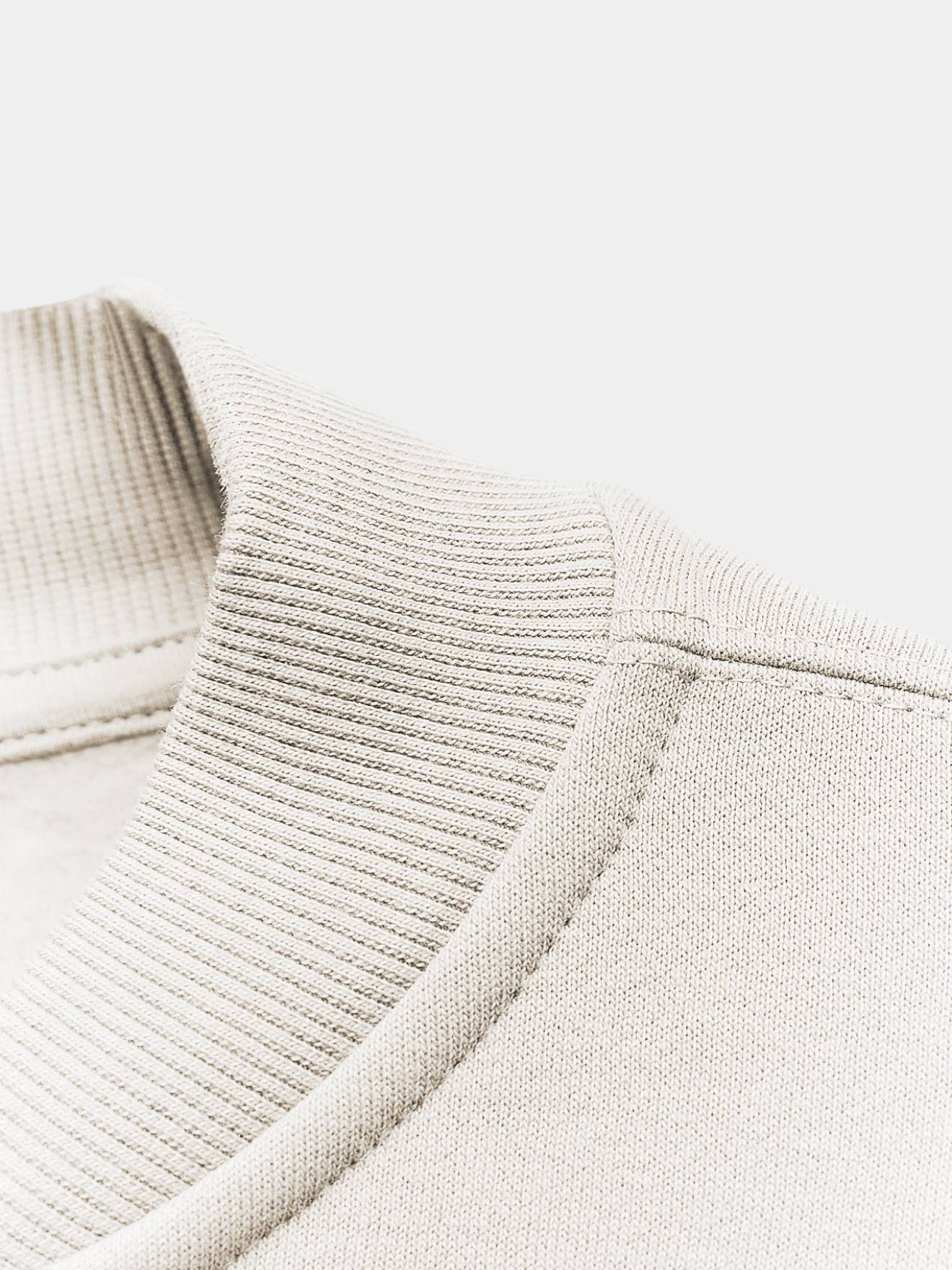 White Sweater with Zipper