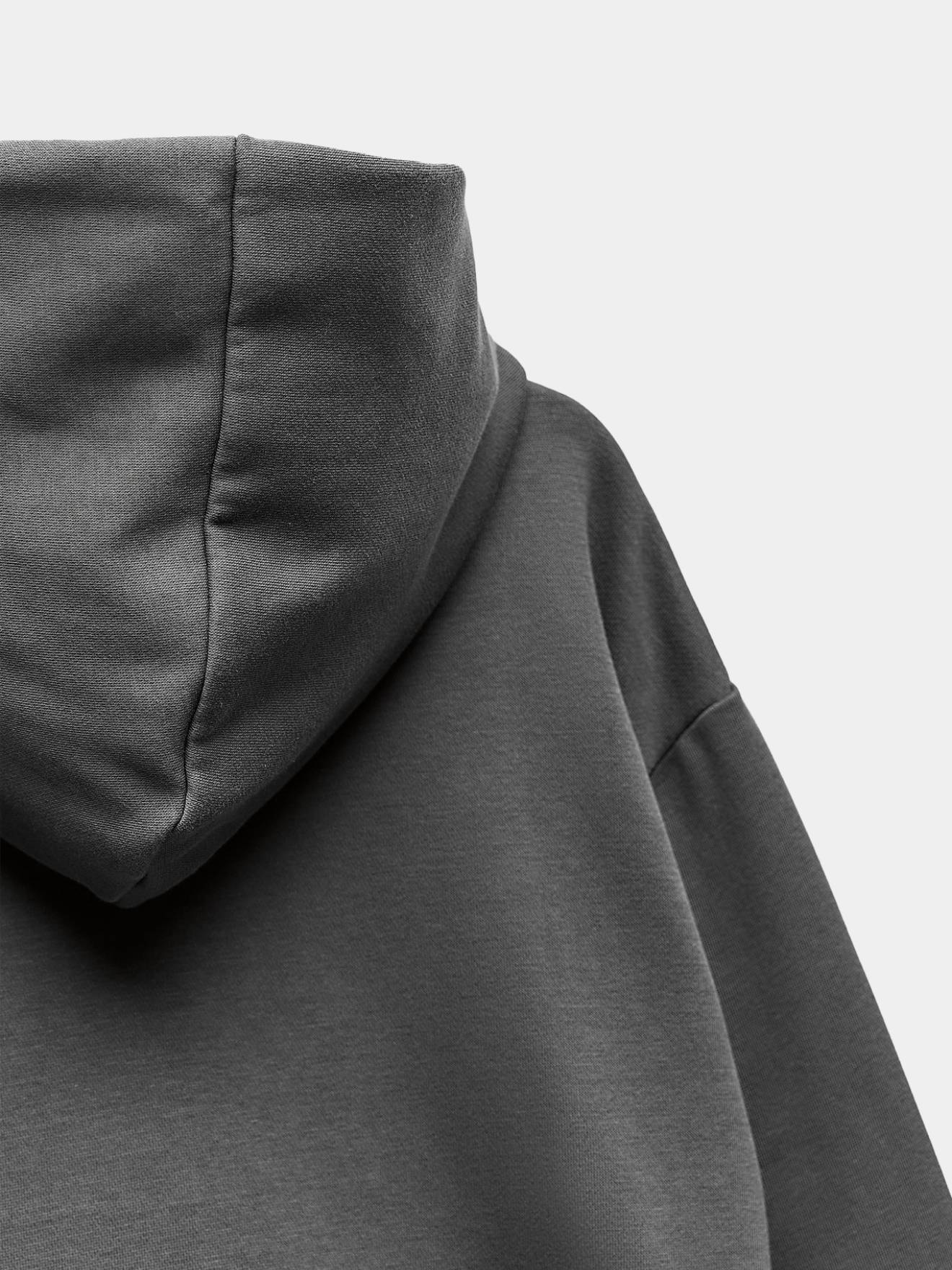 Dark Grey Hooded Sweatshirt
