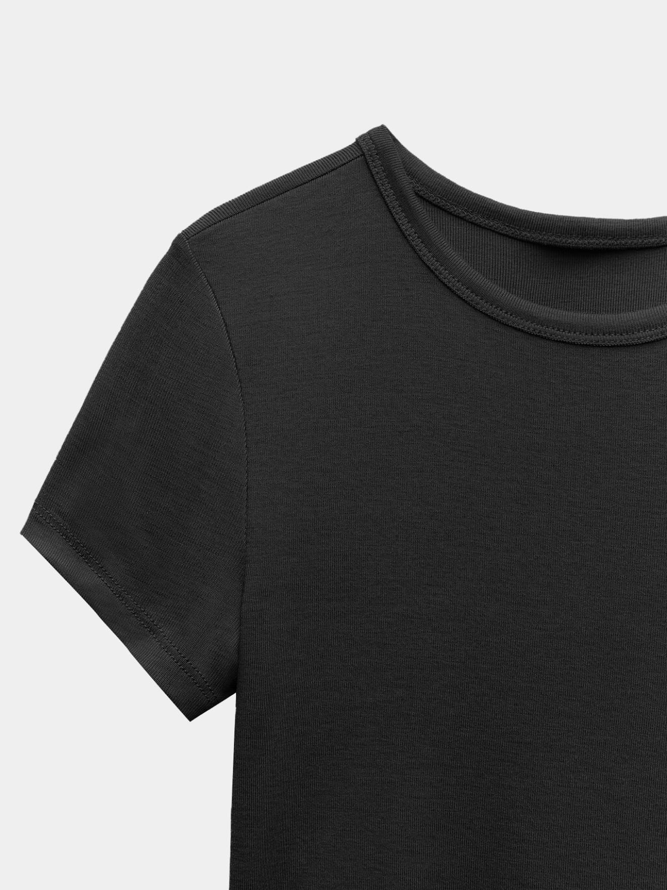Black Crop T-Shirt