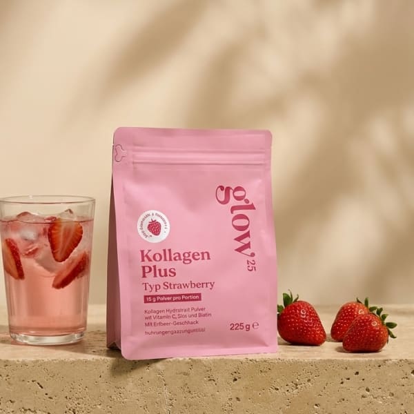 Glow25 Kollagen Plus Typ Strawberry, 225 g