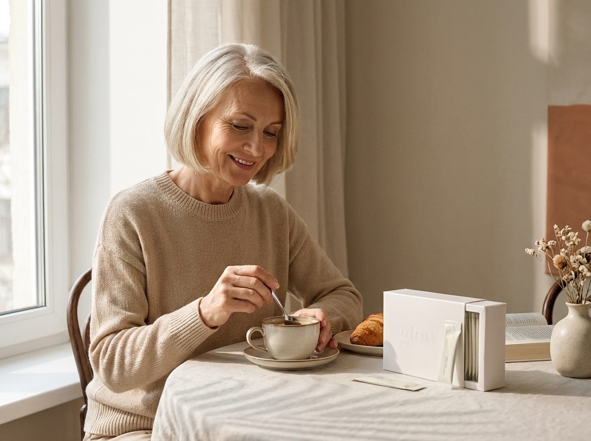 Antonella, 57 anni, con il suo caffè e Glow25