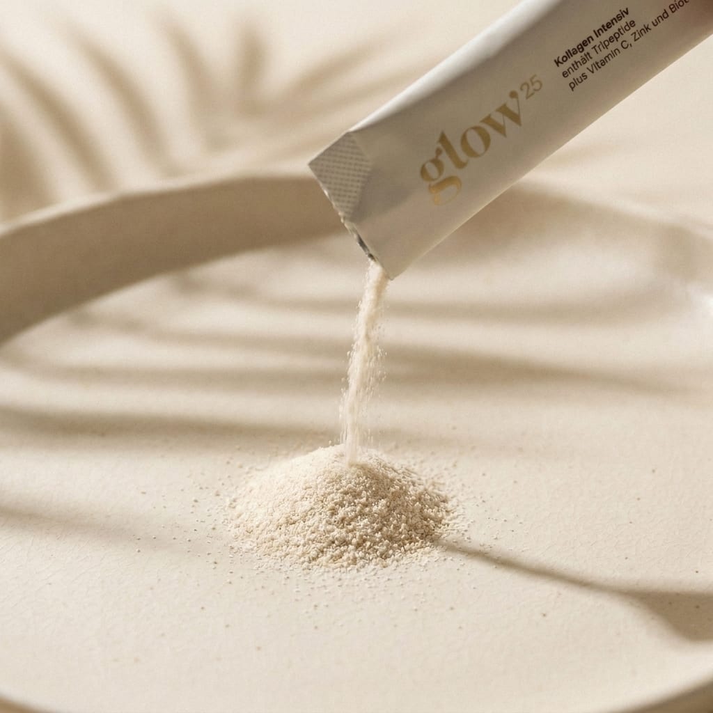 Glow25 bioaktive Kollagen-Tripeptide — klein, konzentriert, geschmacksneutral