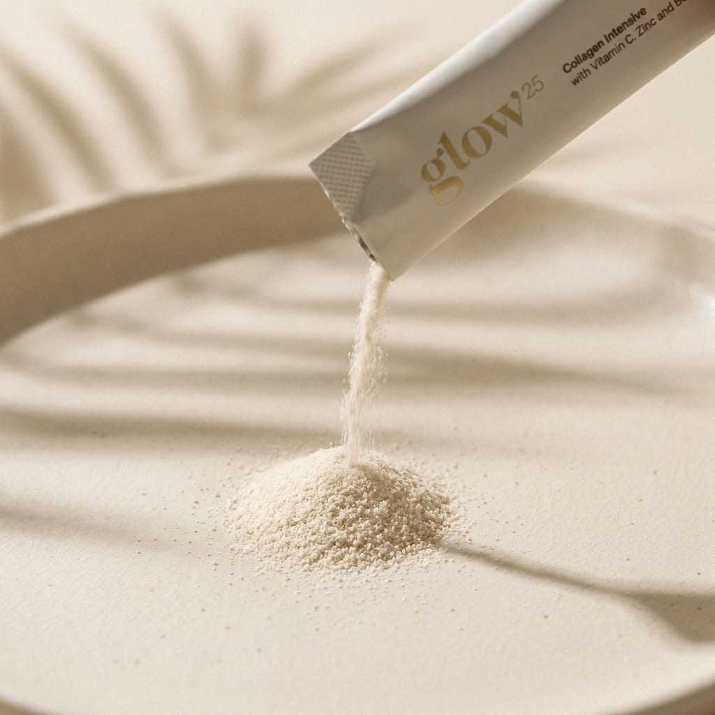 Tripeptidi di collagene bioattivo Glow25 — piccoli, concentrati, dal gusto neutro