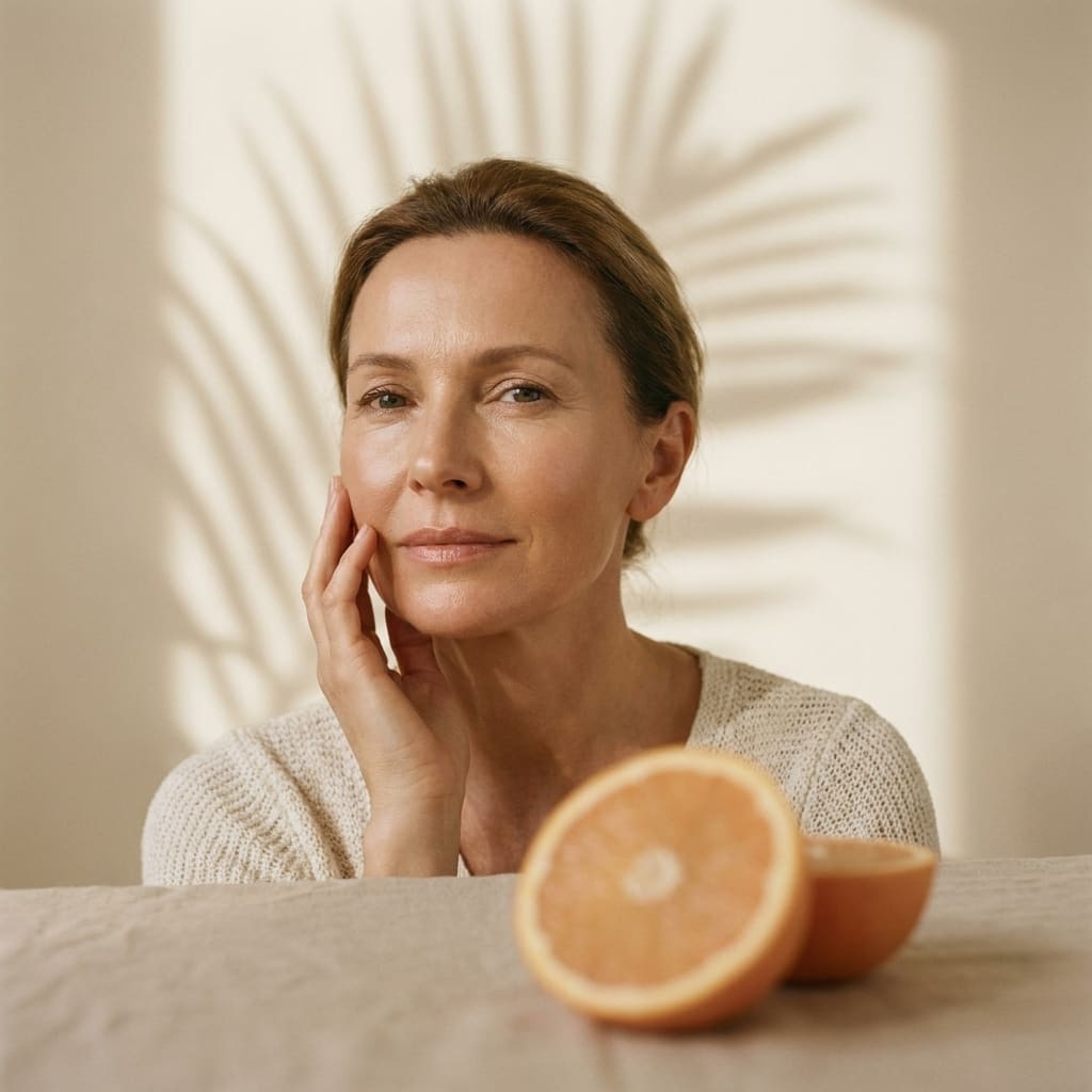 La vitamina C contribuisce alla normale formazione di collagene per una pelle normale