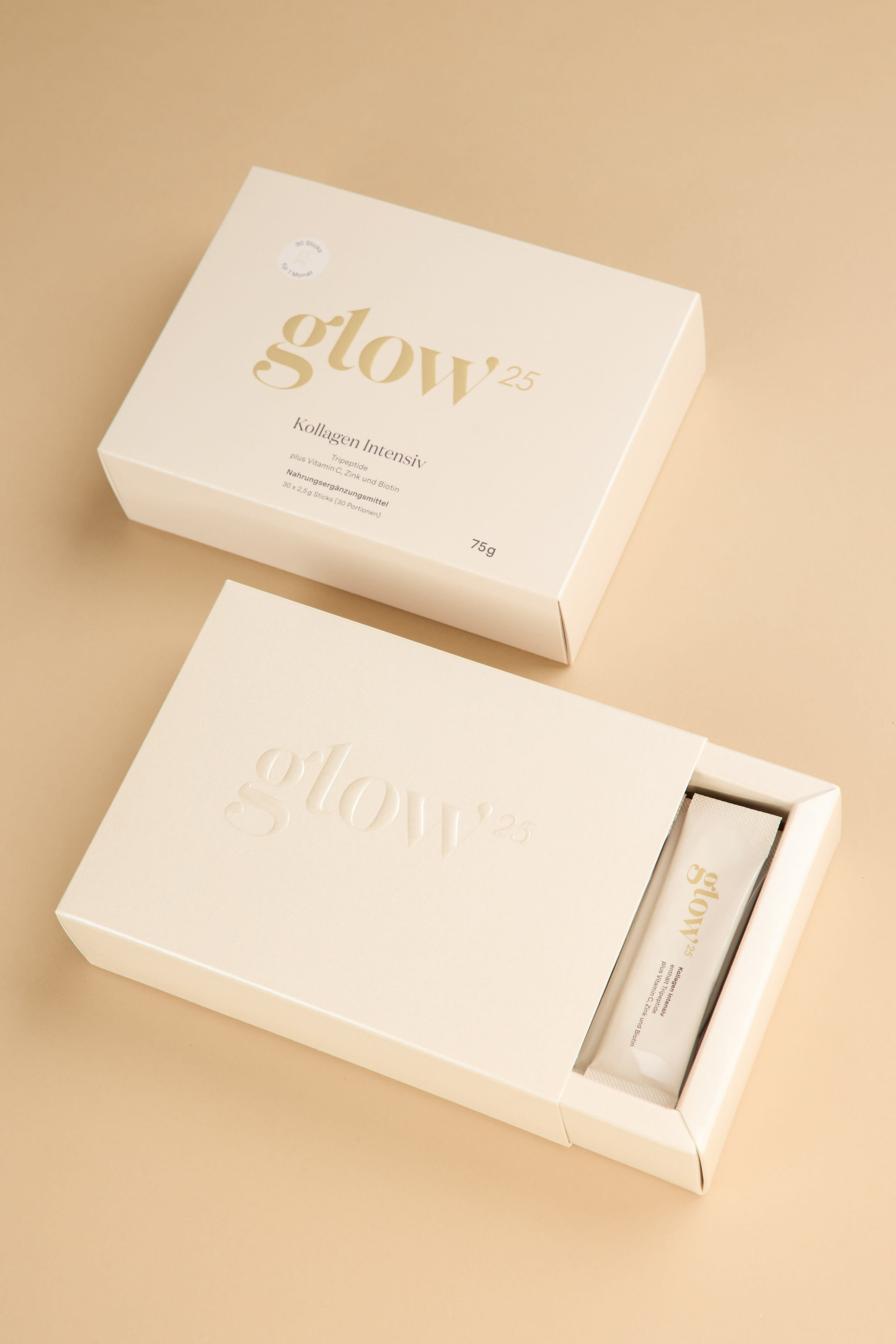 Glow25-Qualität: laborgeprüft in Deutschland, ohne Gentechnik, geschmacksneutral, 90 Tage Garantie