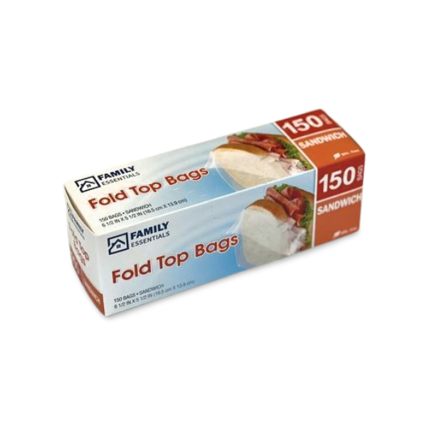 FoldTop Sandwich Bags (150Ct)