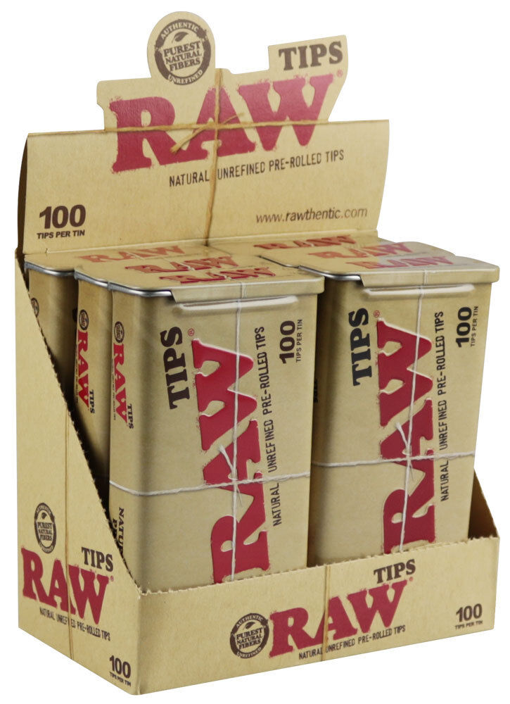Raw-Tin Tips(6pk) (100/Tin-6Pk)