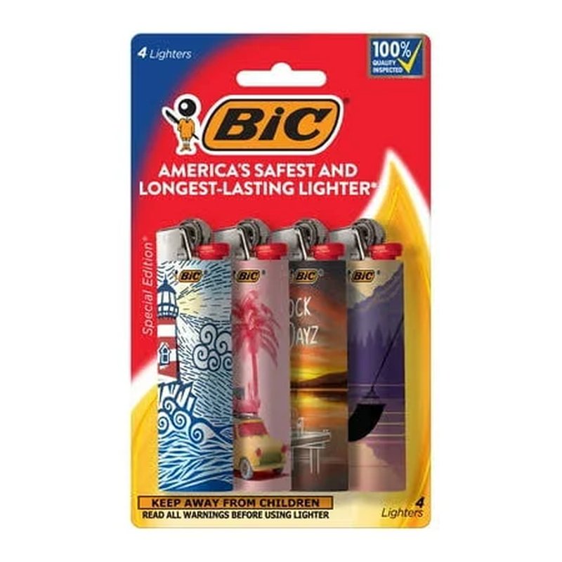Bic Lighter (4pk)
