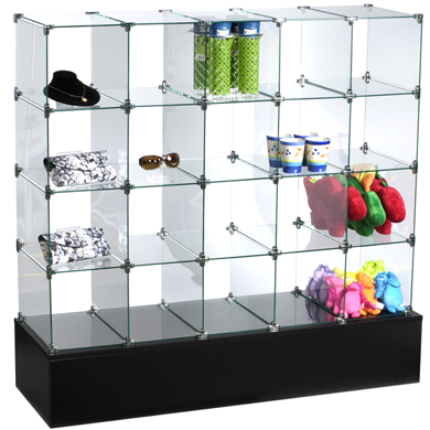Glass Cube Shelves