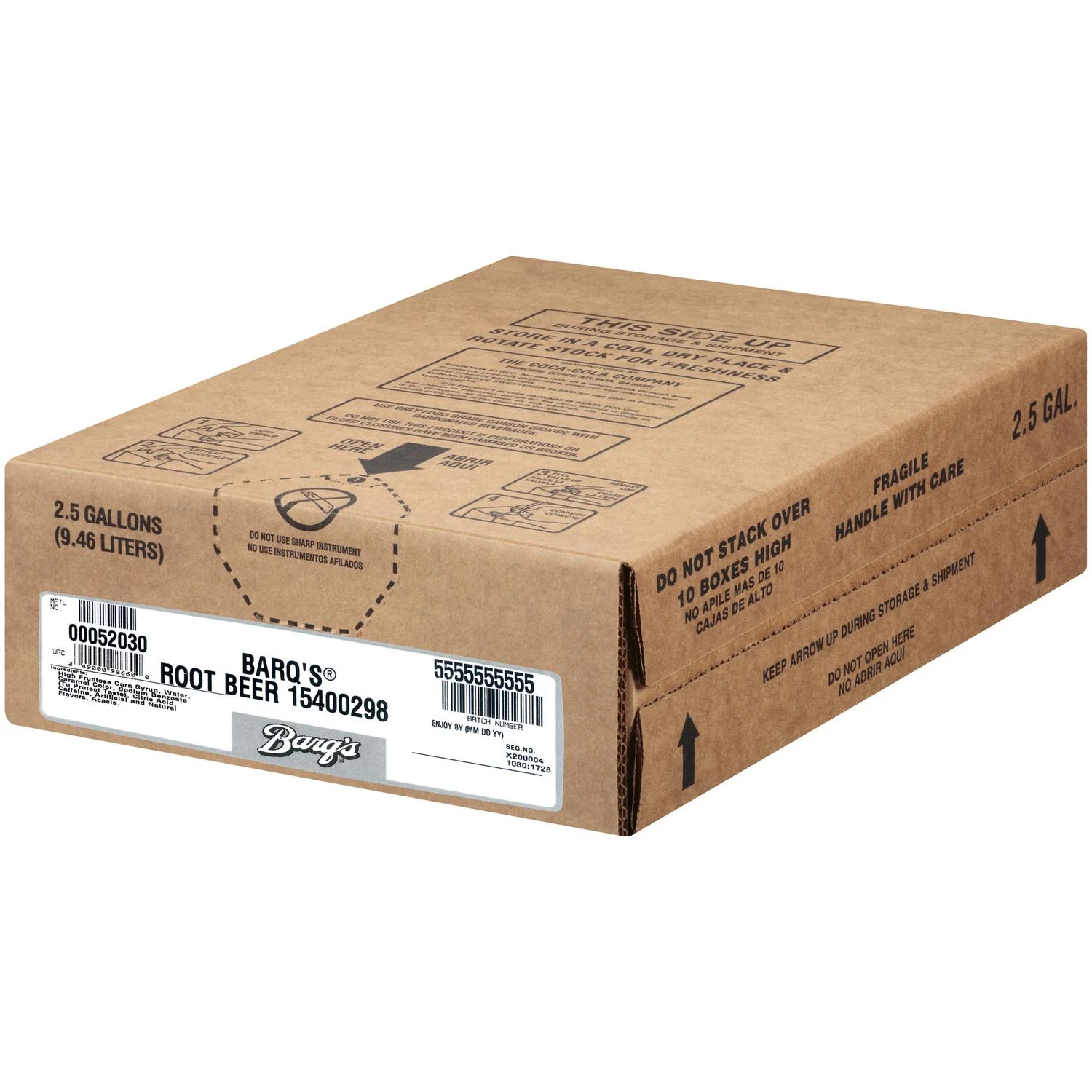 Barq Root Beer Bag-in-Box (BIB)