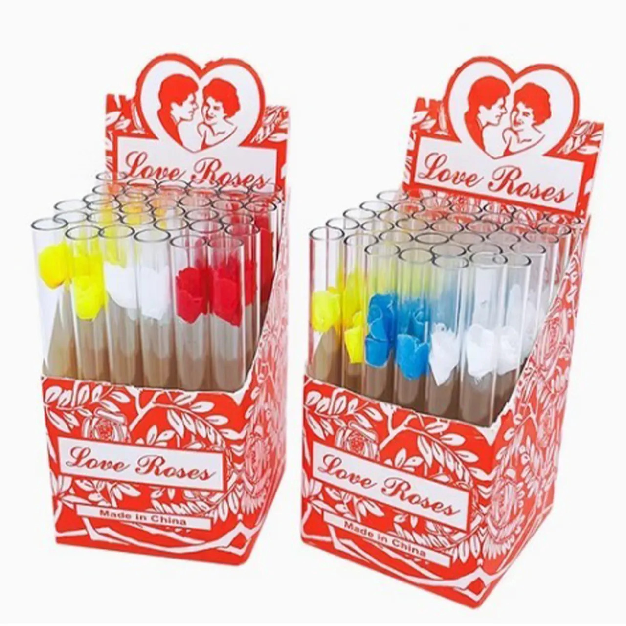 Love Roses Glass Pipe