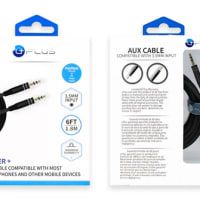 Power+ Aux Cable (Black-6ft)