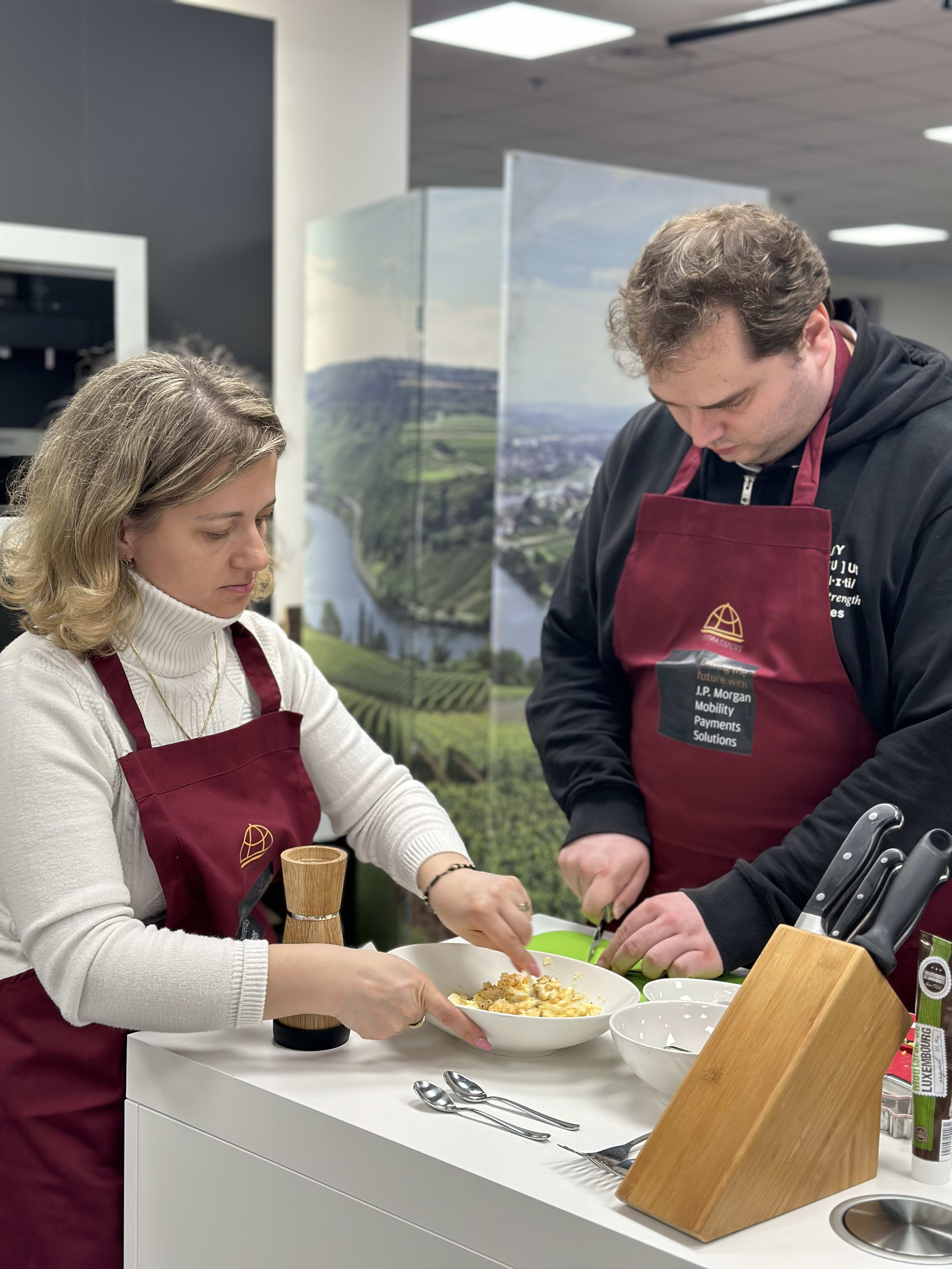 J.P. Morgan MPS — Delights of Luxembourg + Virgin Cocktails cooking class — Luxembourg, April 2024