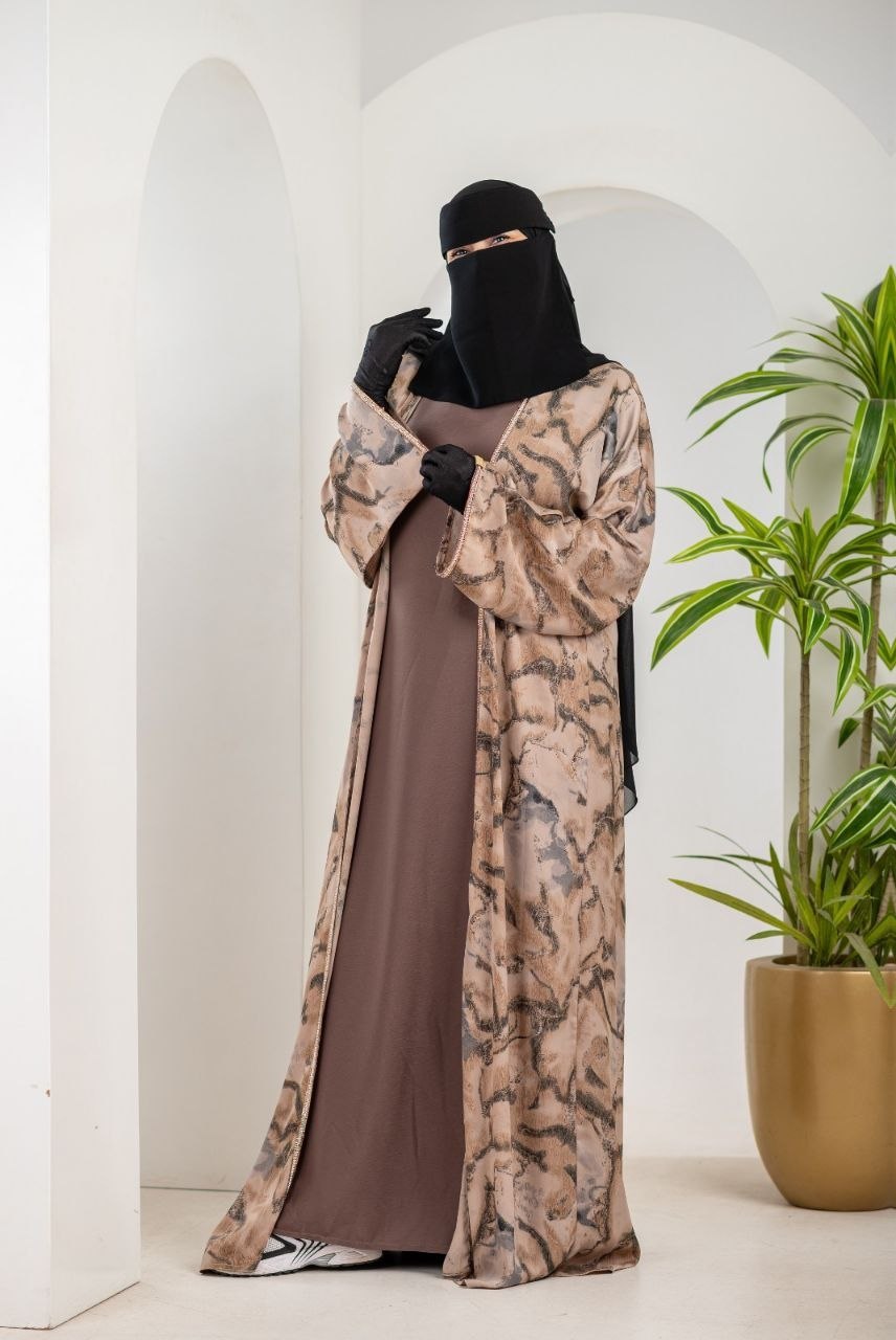 Abaya with Cardigan
