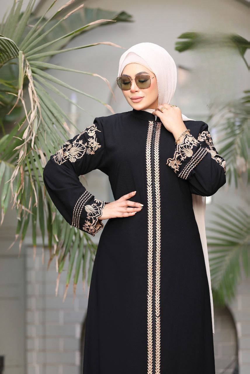 Embroidered Abaya Crepe