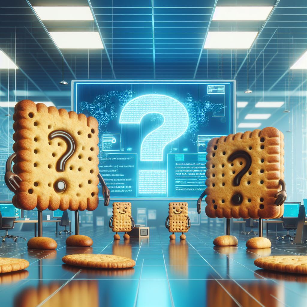 FAQ image of some buscuitmen, some with question mark, some without it, and a huge question mark