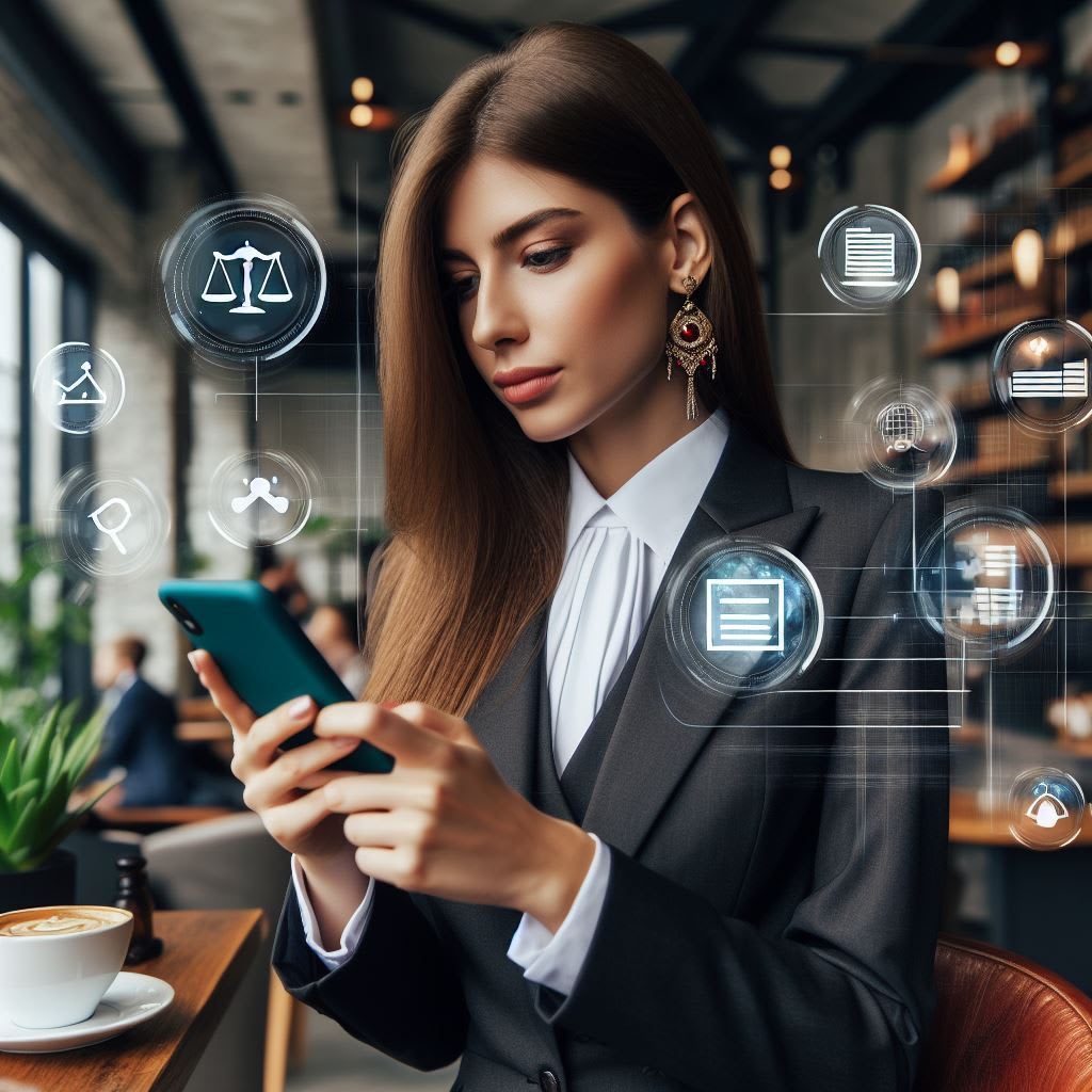 Lawyer Mobile Lady