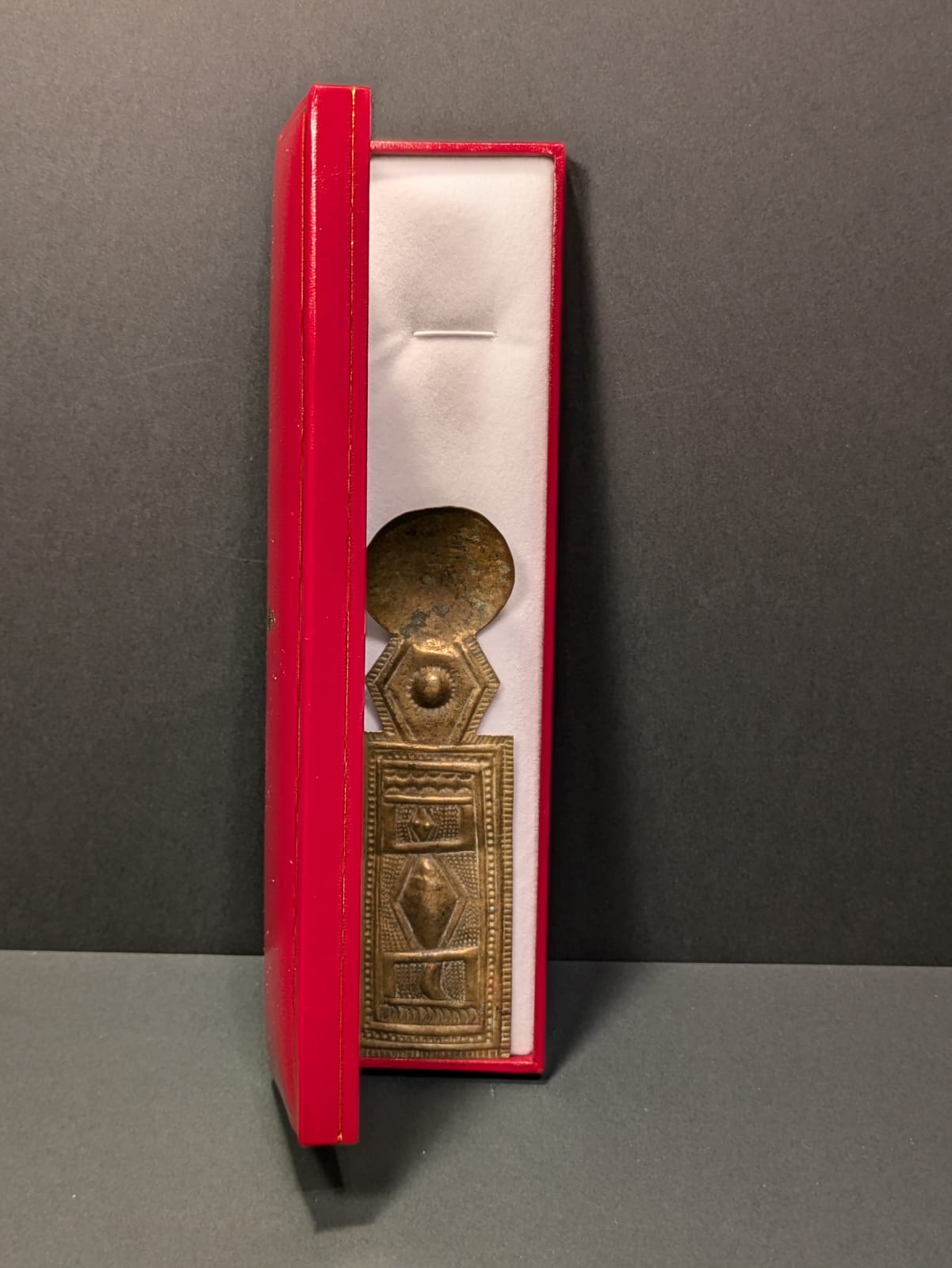 Beutiful akhan bronze spoon