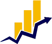 Ícone de gráfico de crescimento para Assessoria Empresarial