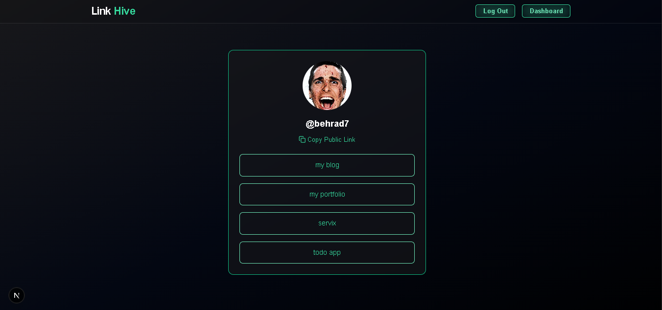 LinkHive Public Profile Preview