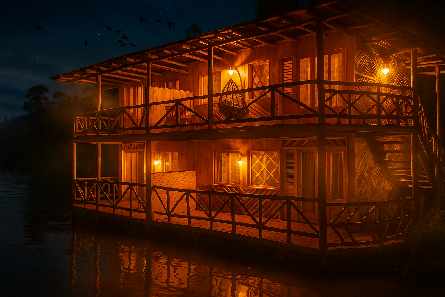 Rooms Outside Night View