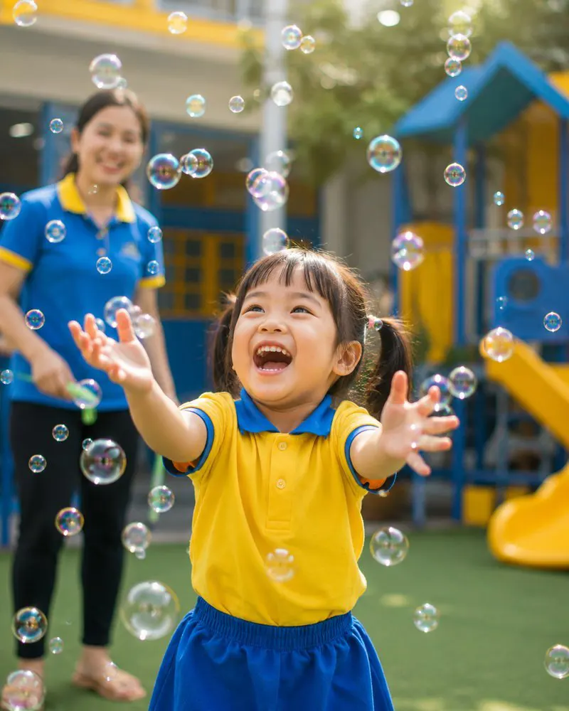 Một tấm ảnh con đang cười lúc 9h sáng