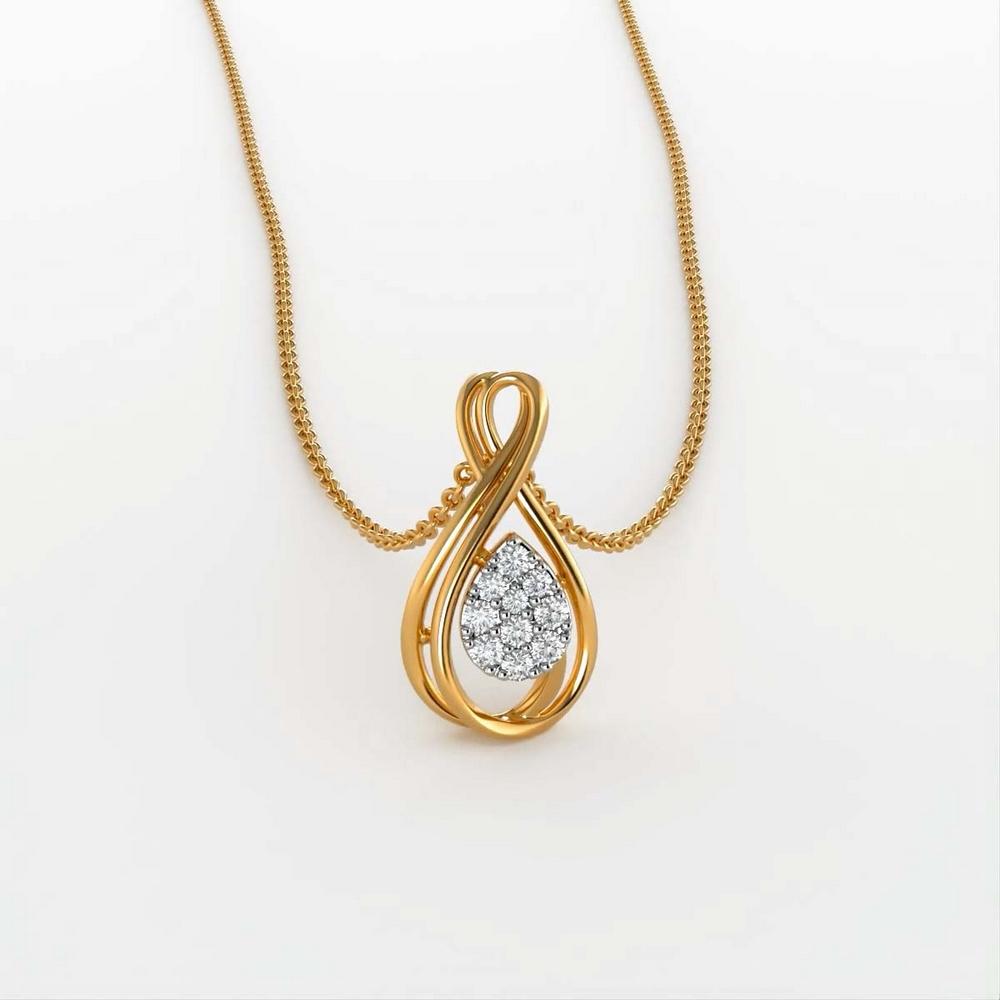 14 Karat Gold & Diamond Pendant