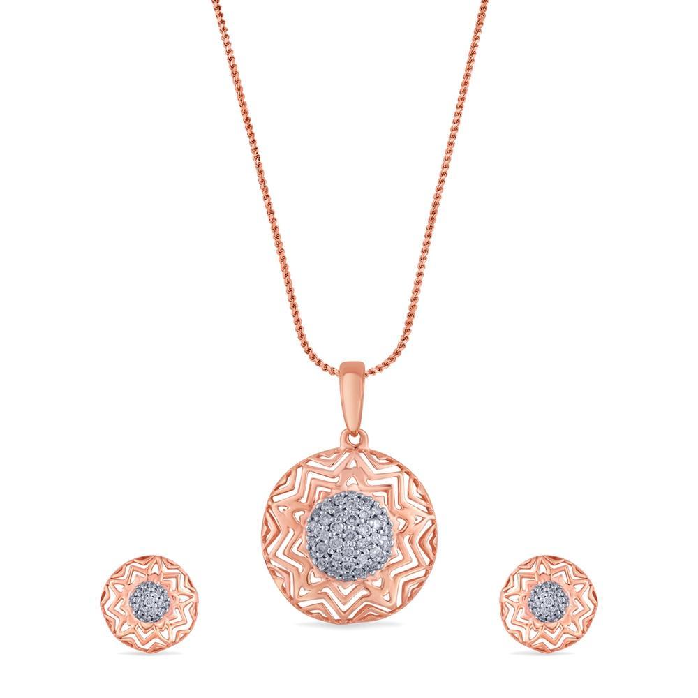 Radiant 14 Karat Gold Diamond Jewelry Ensemble