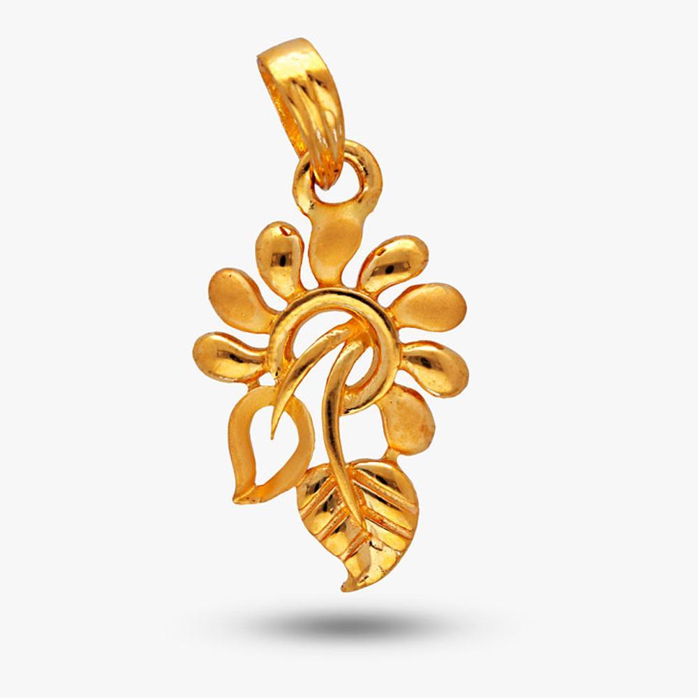 Exquisite 22 Karat Gold Floral Charm