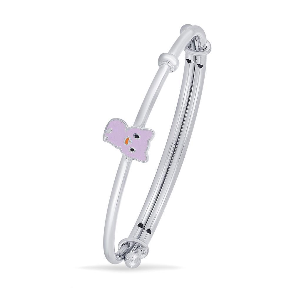 Kitty Kat Silver Bangle