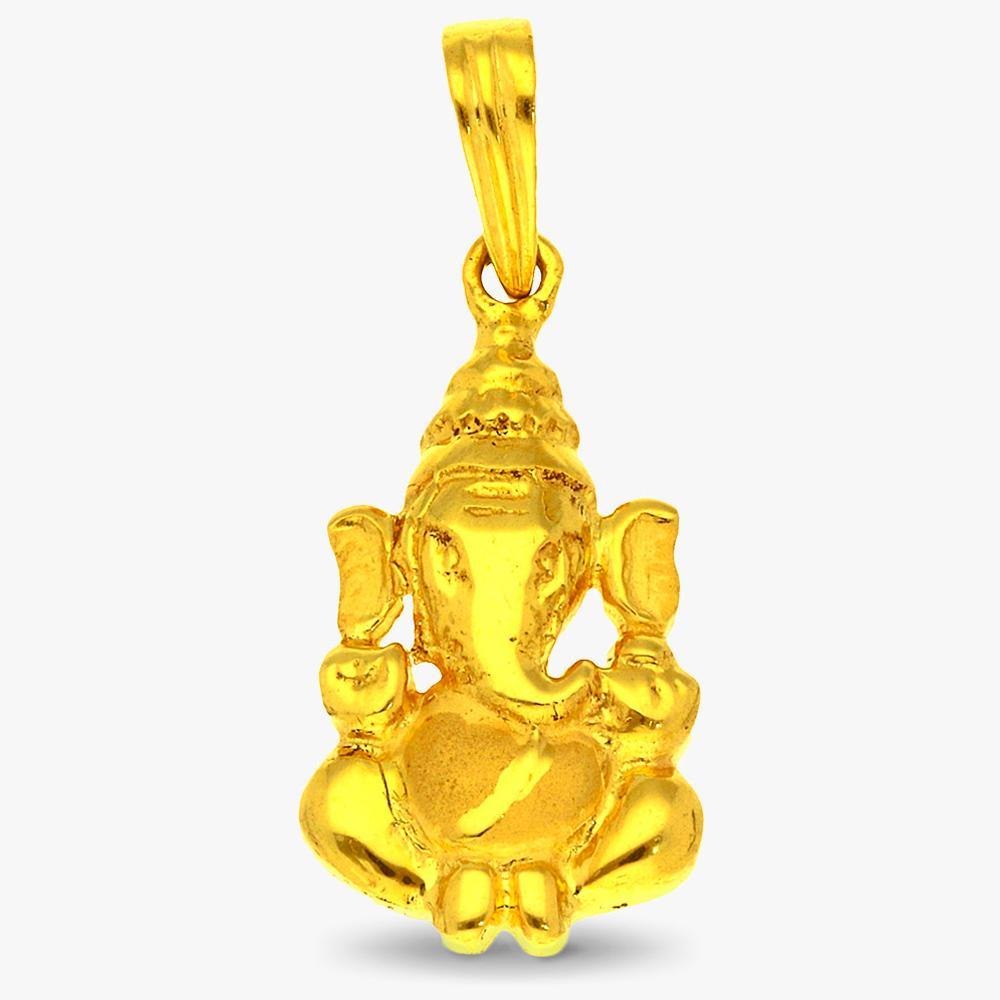 Divine 22 Karat Gold Lord Ganesha Pendant