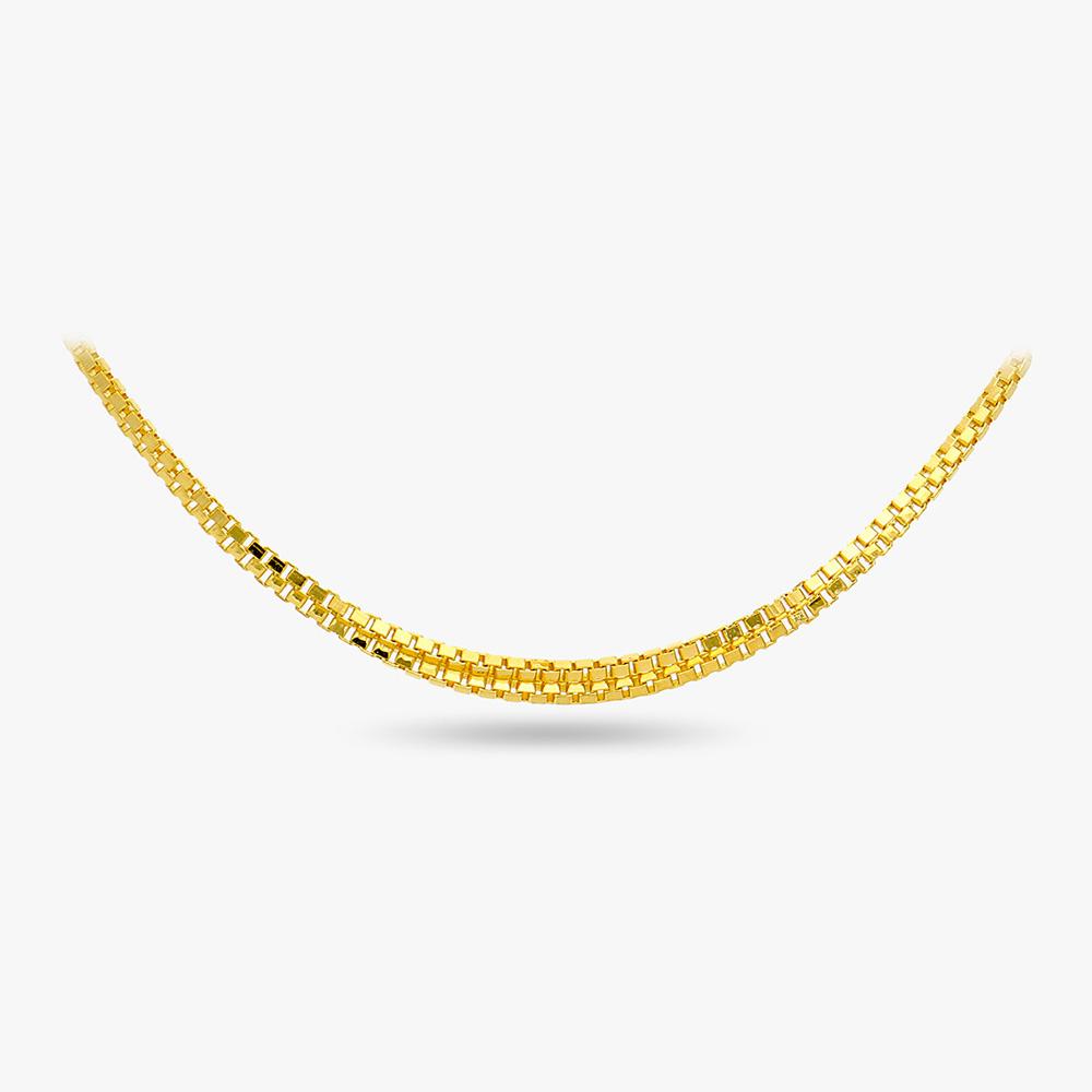 22Kt Gold Unisex Box Style Chain