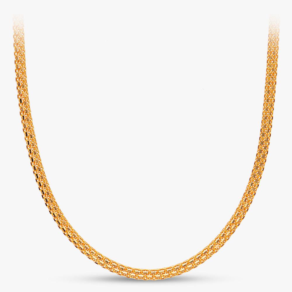 Yellow Gold Finish 22 Kt Gold Chain For Men