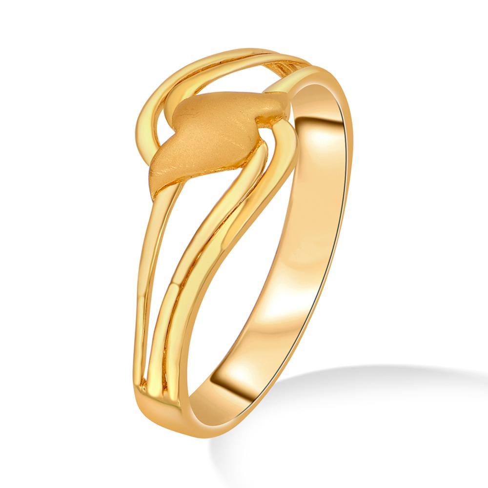 22 Karat Wavy Gold Ring
