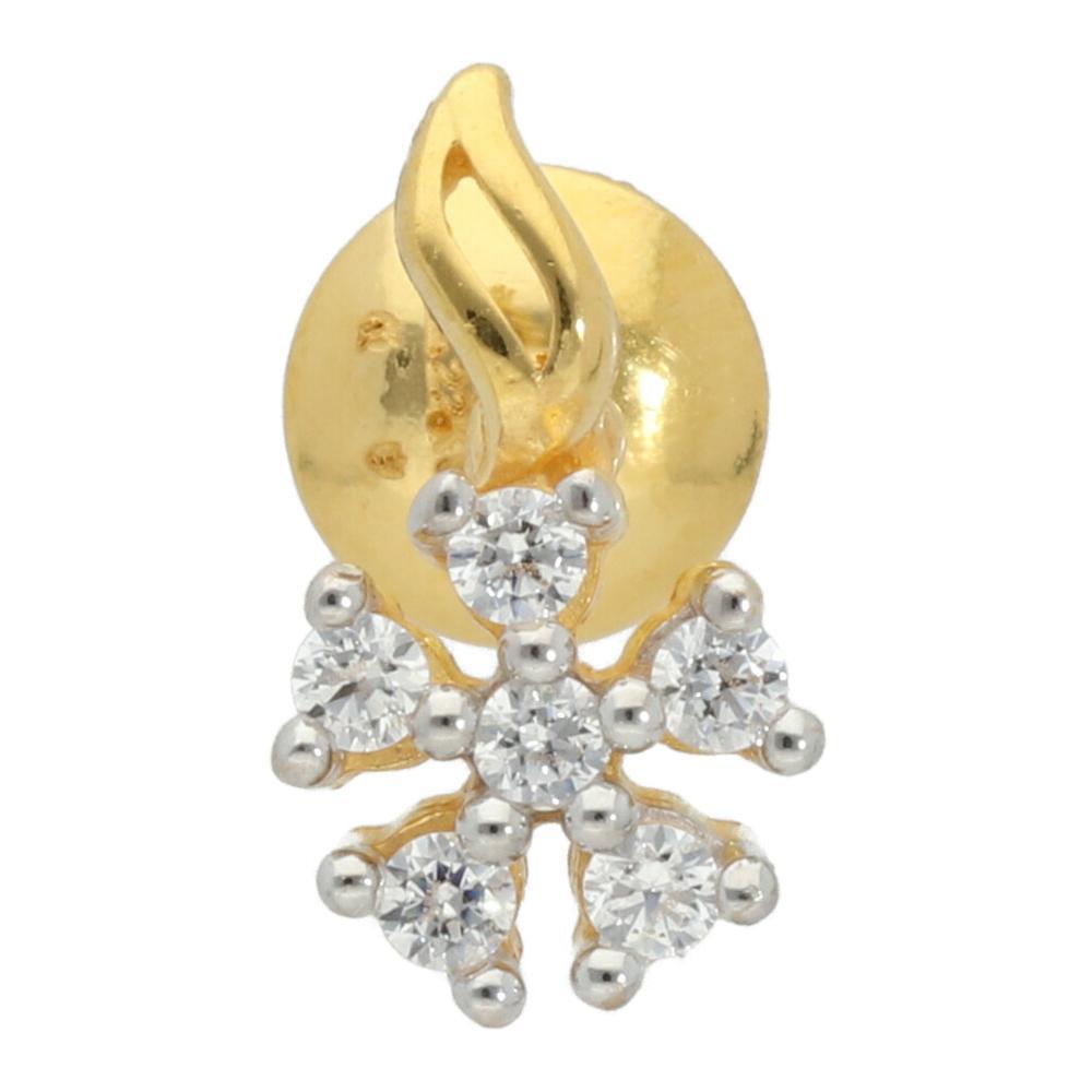 Floral Cluster Two-Tone Pendant Set