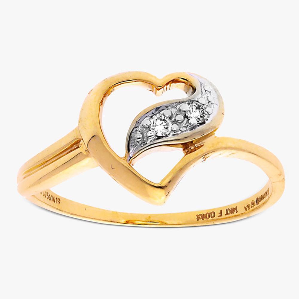 Classic 14 Karat Gold & Diamond Ring