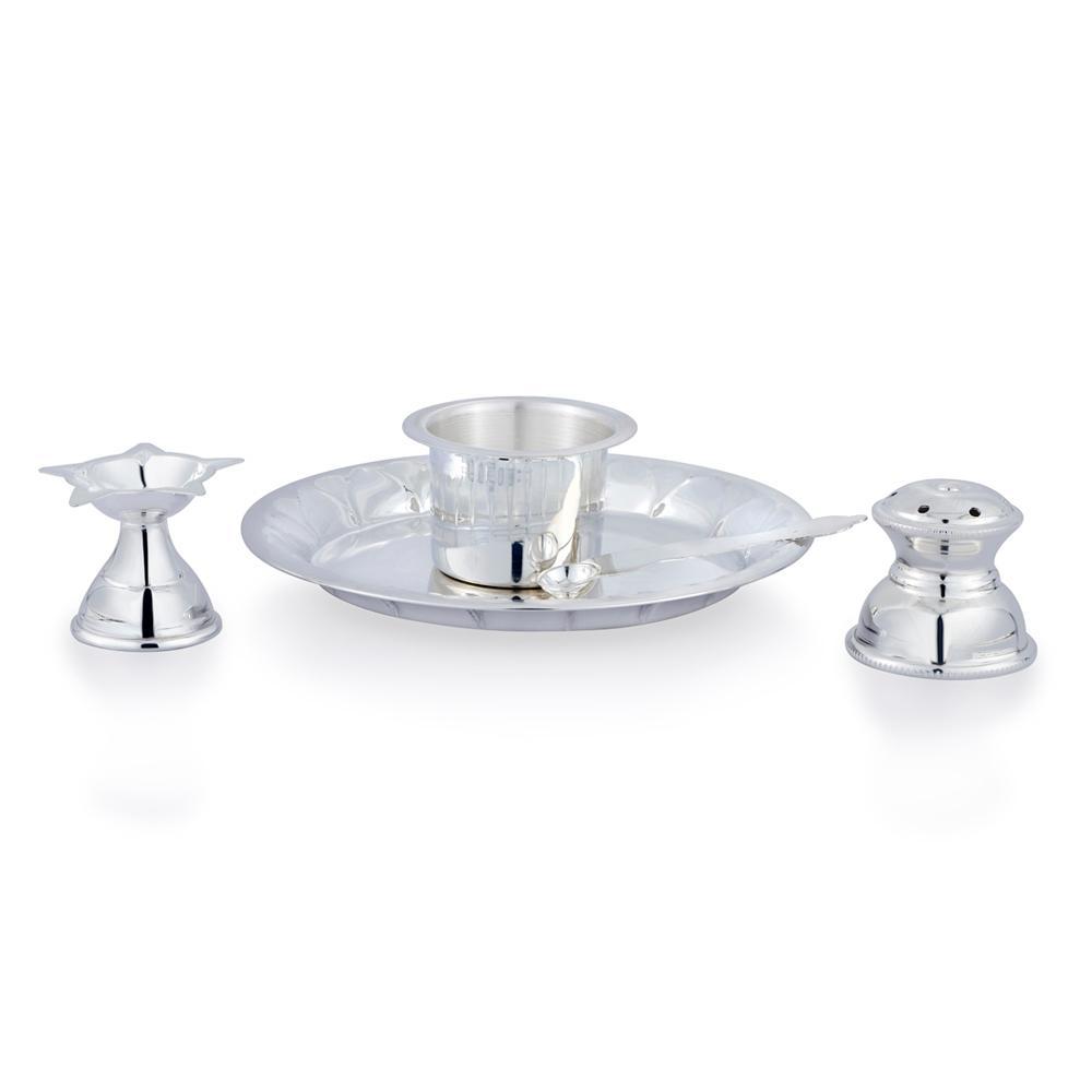 Classic 925 Silver Pooja Set