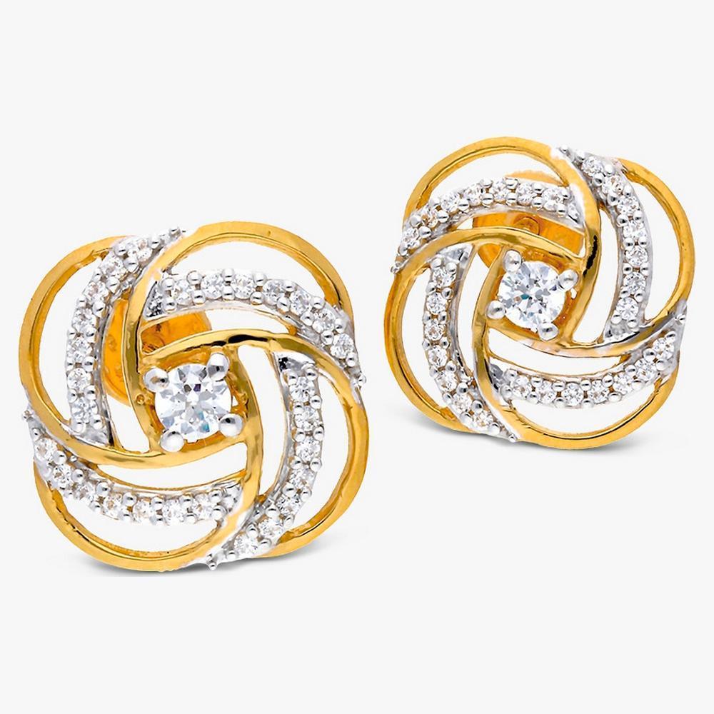 Dainty 22 Karat Gold Cubic Zirconia Set