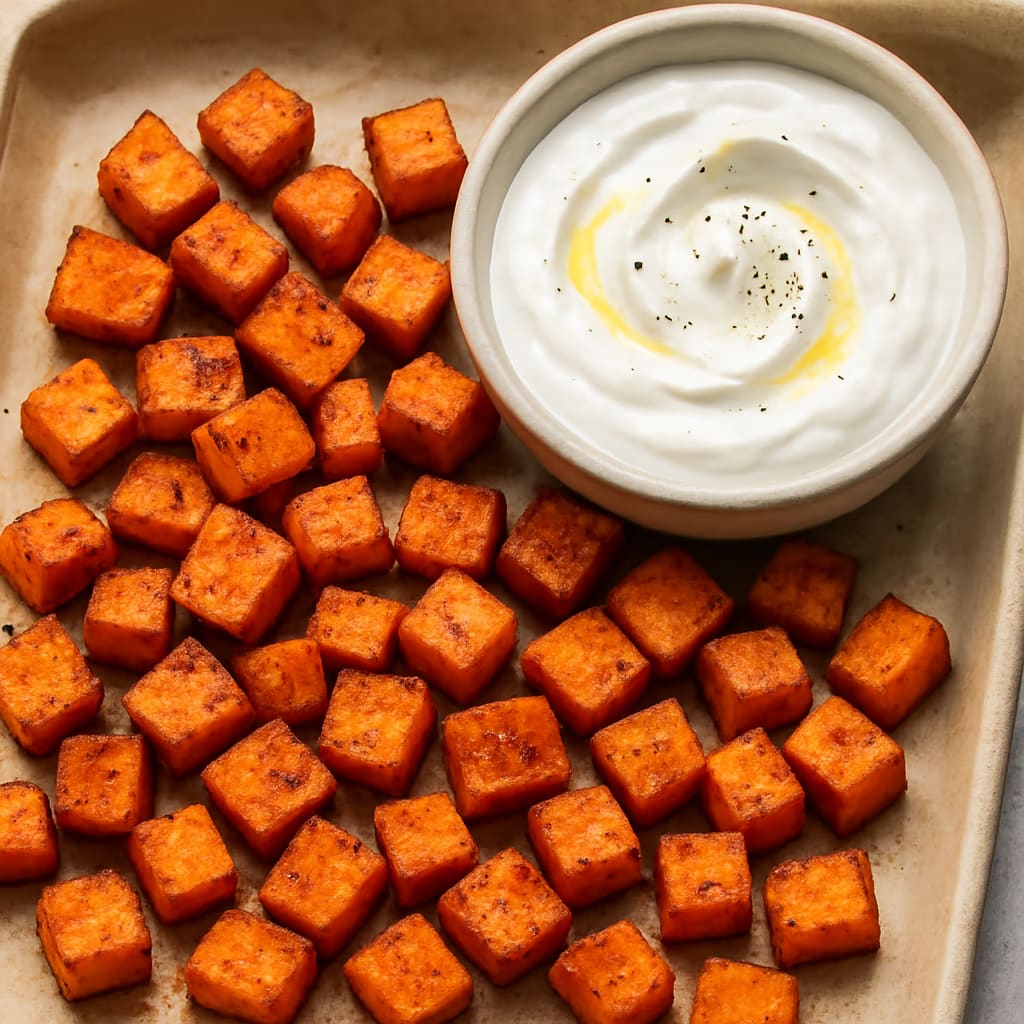 Click to see details Sweet Potato Bites With Yogurt Dip