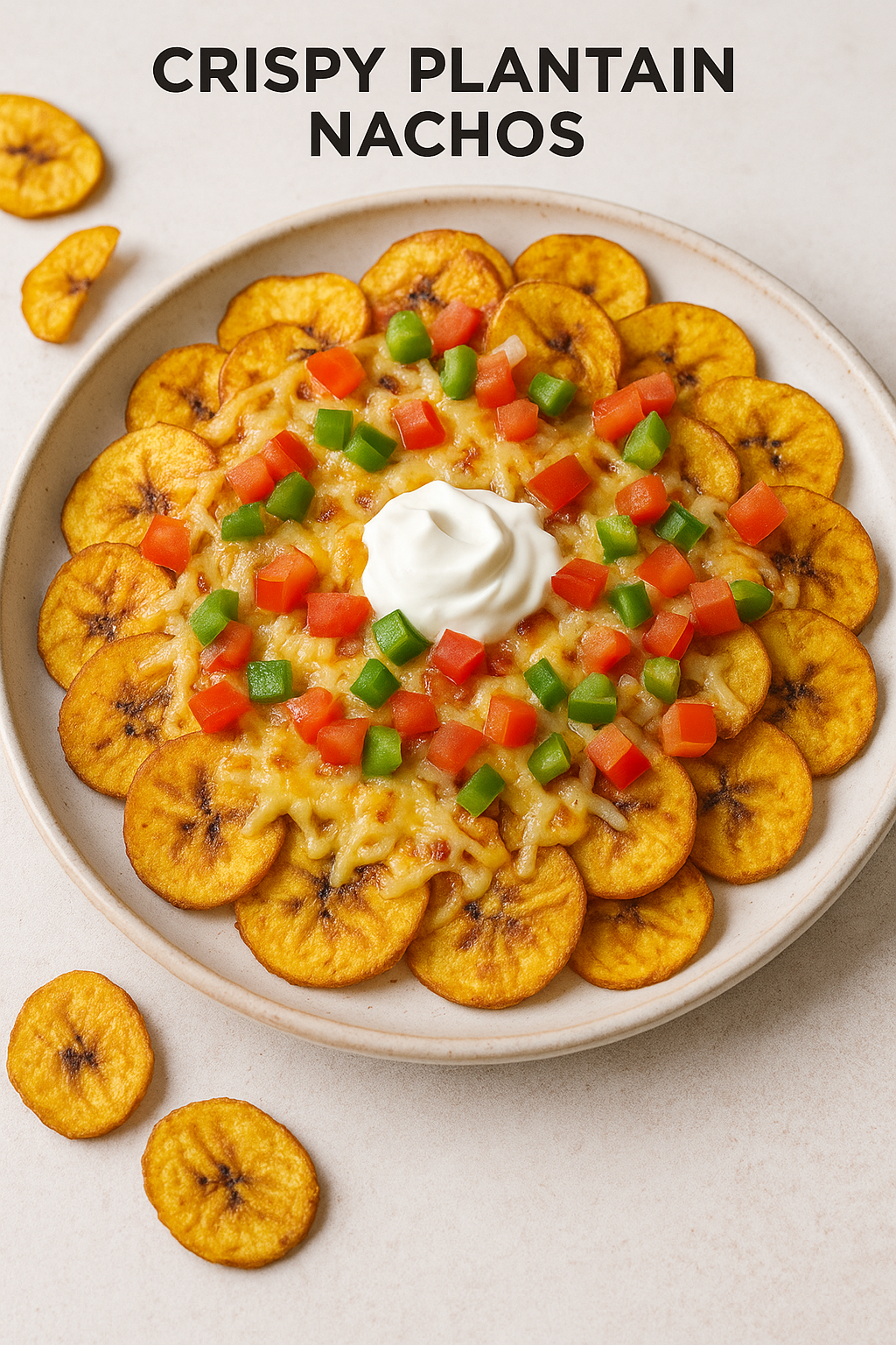 Crispy Plantain Nachos