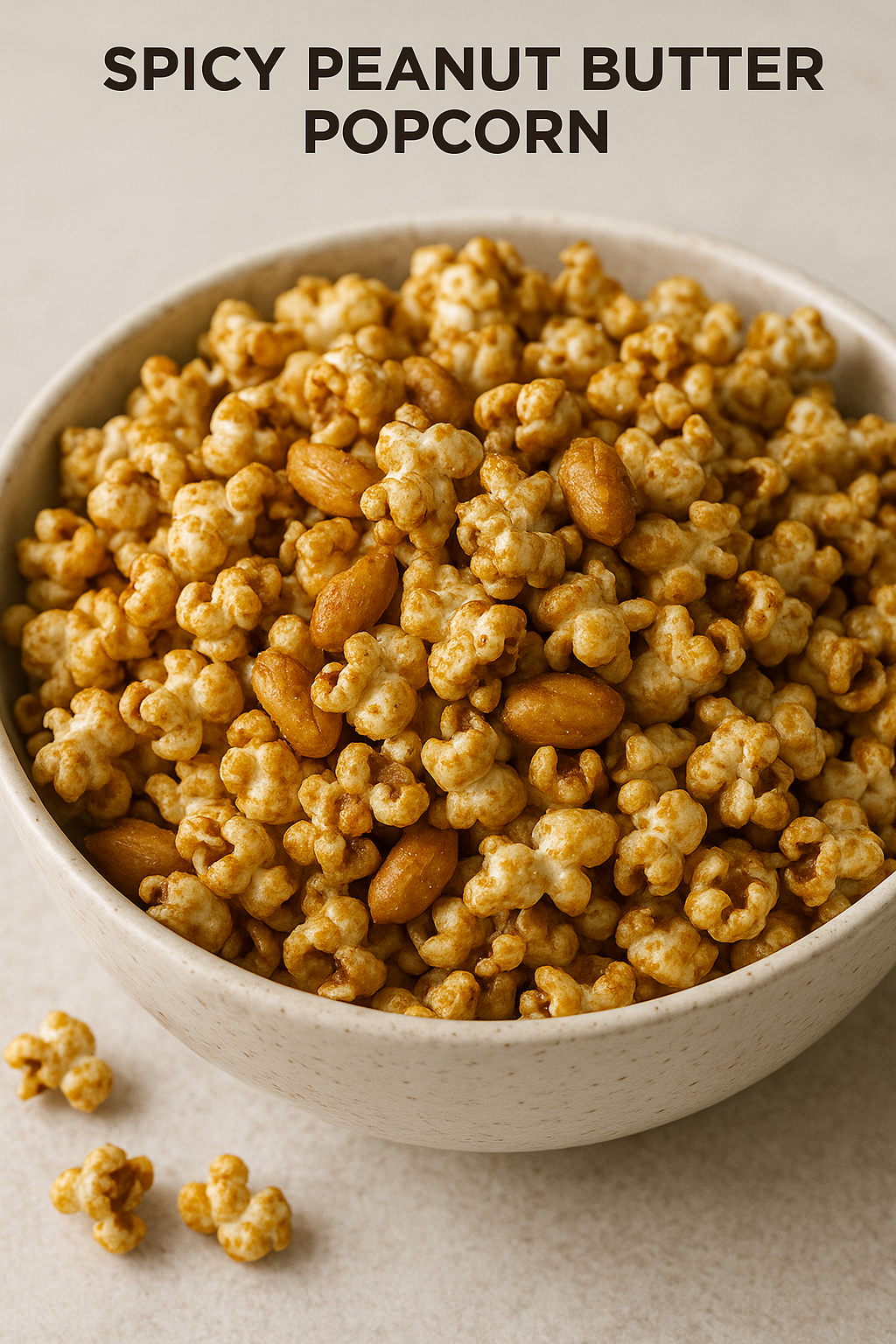 Spicy Peanut Butter Popcorn