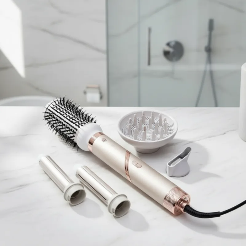 Coffret Brosse Soufflante 5En1 1000W  Florence HK-455