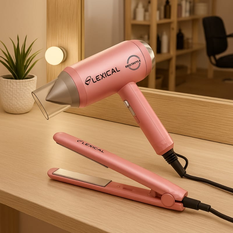 coffret Seche-cheveux + Lisseur LEXICAL LGW-5810